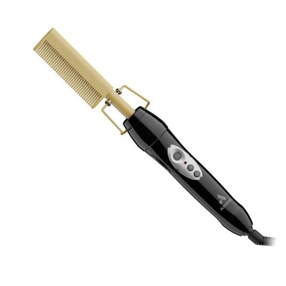 Professional Heat Ceramic Press Comb for Hair, Straightener - 450F High Heat